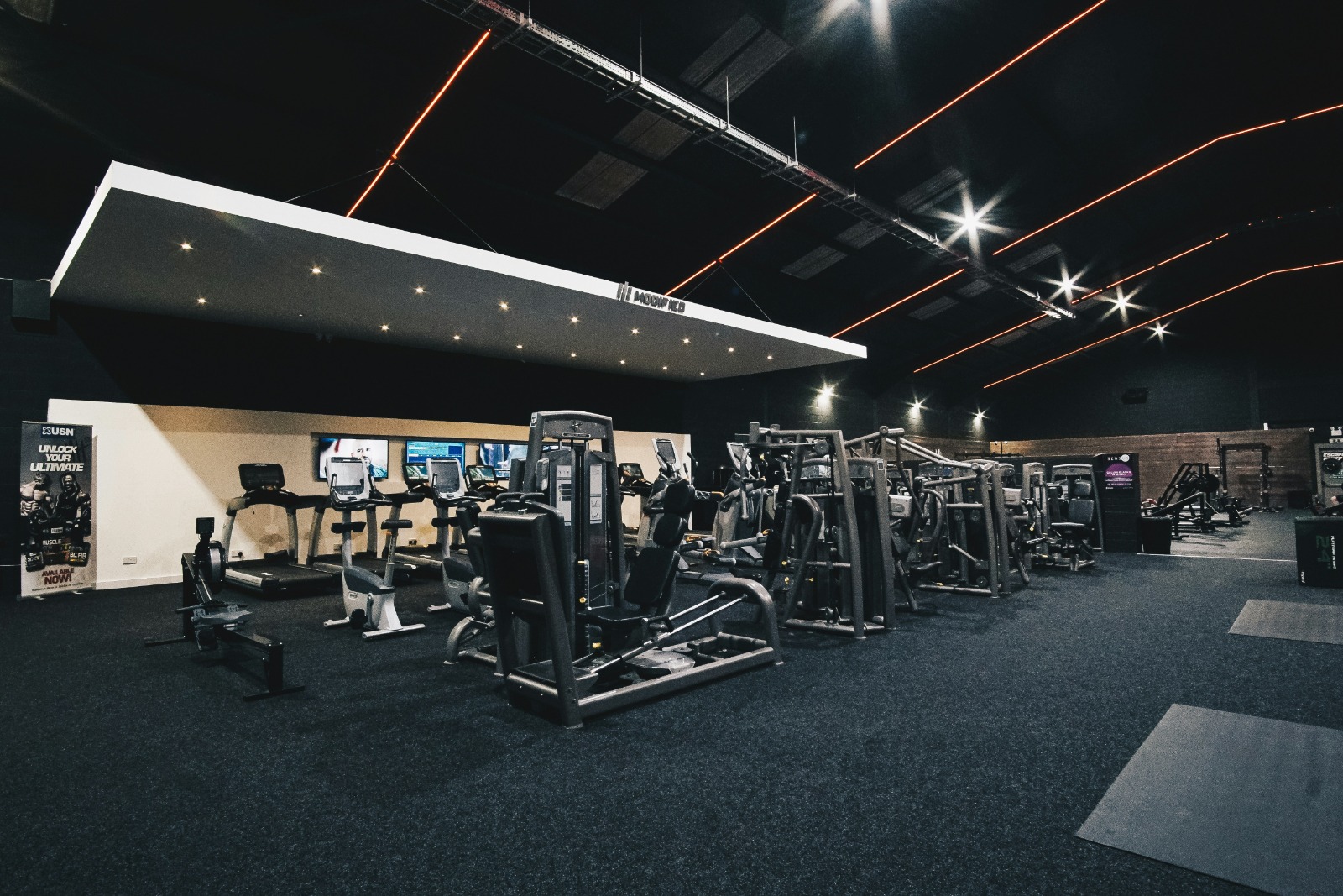 Modern Oasis Fit gym with state-of-the-art equipment